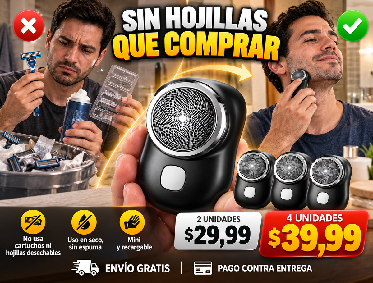 Mini Afeitadora Electrica Portátil 3