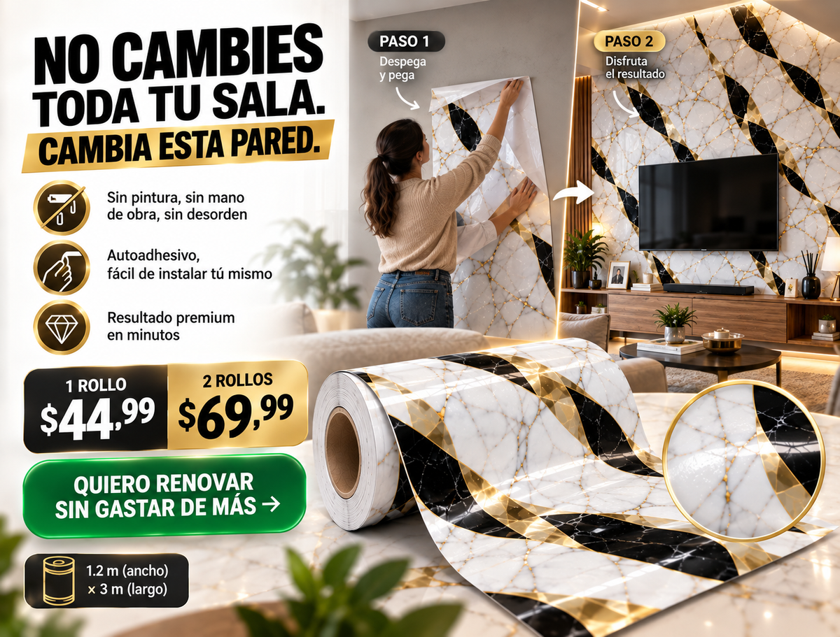 Rollos De Papel Tapiz Autoadhesivo 3 metros x 1.20 2