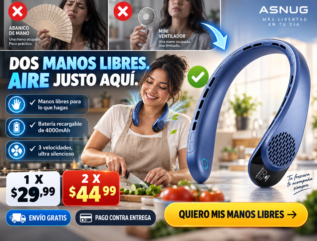 Ventilador De Cuello Portatil Sin Aspas 2