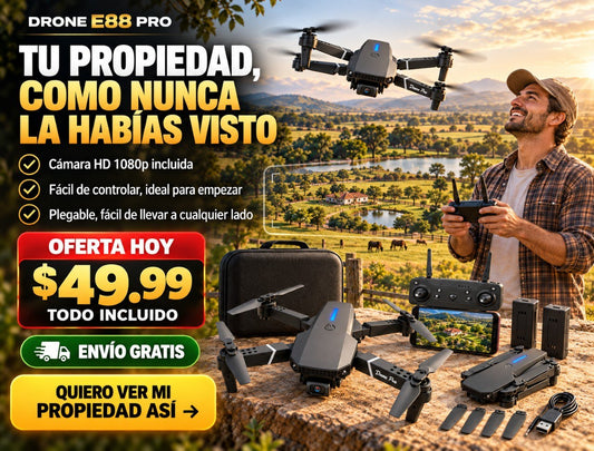 Drone E88 pro plegable 3