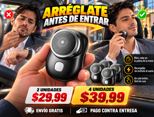 Mini Afeitadora Electrica Portátil