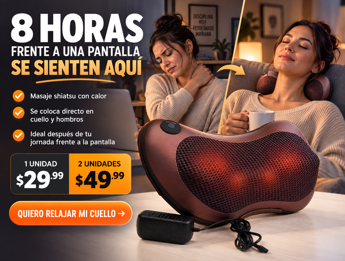 Almohada Masaje Cervical