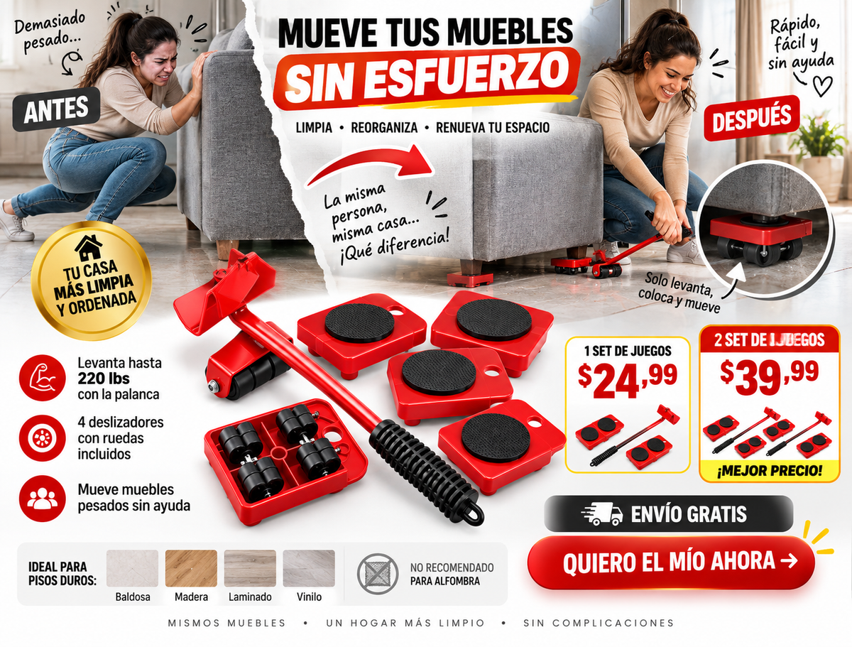 Juego De Herramientas Para Mover Muebles