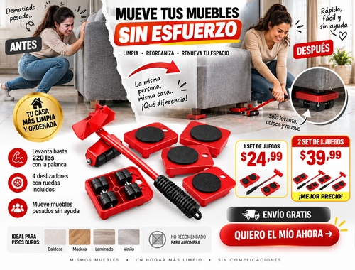 Juego De Herramientas Para Mover Muebles