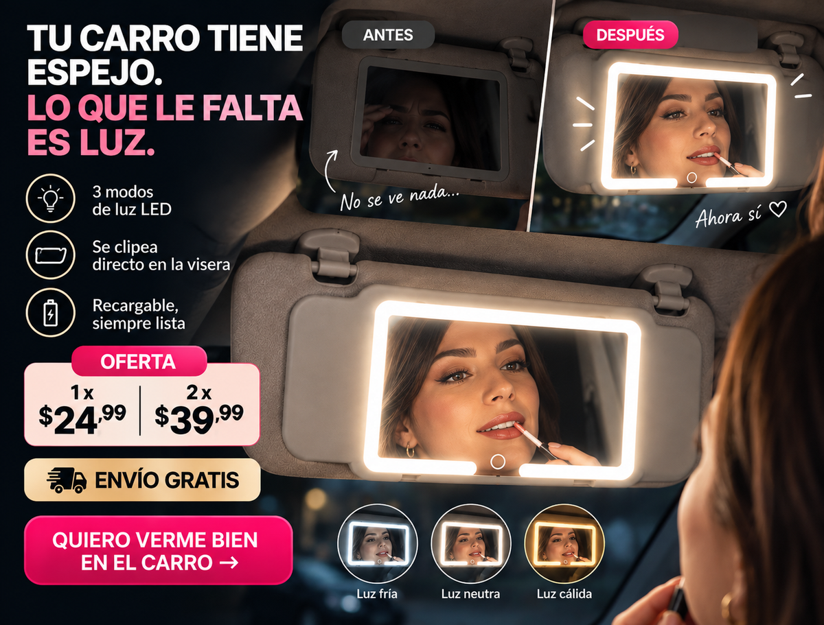 Espejo Led Para Auto Carro