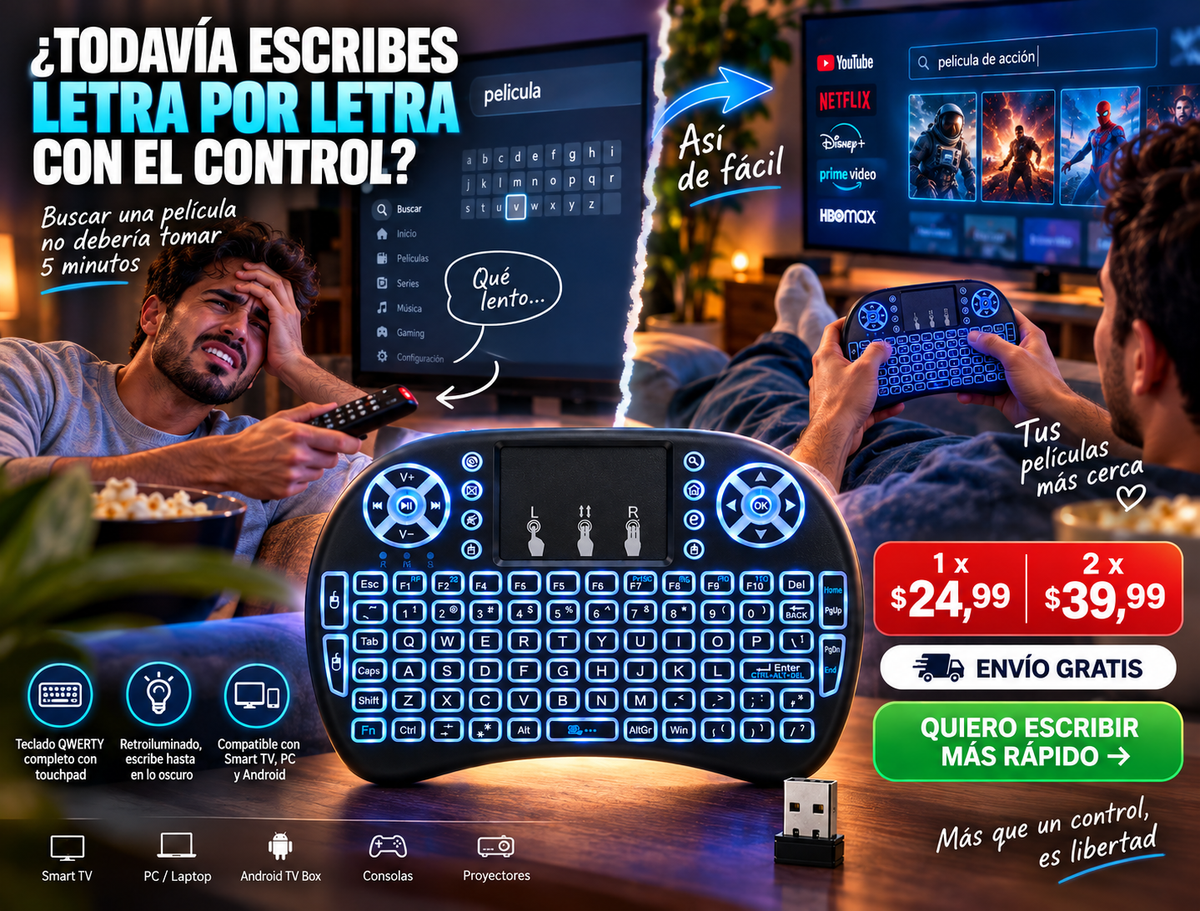 Control Teclado Con Panel Tactil 3
