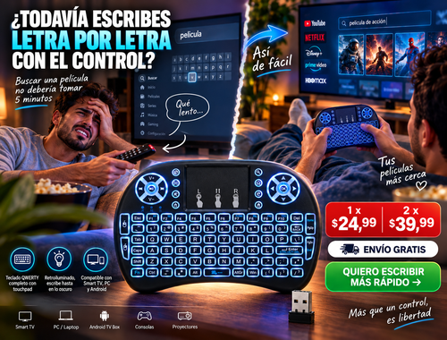 Control Teclado Con Panel Tactil 3