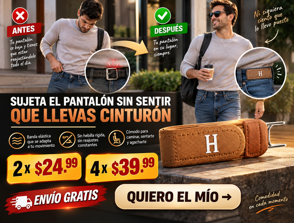 Cinturon Elastico Invisible Sin Hebilla 3