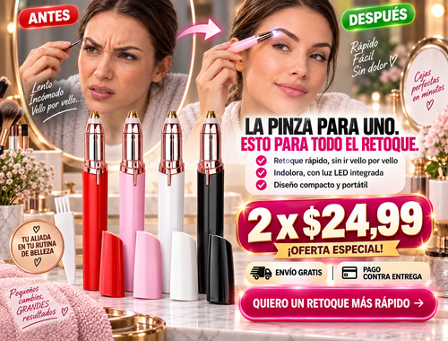 Depilador Cejas Recargable Portatil