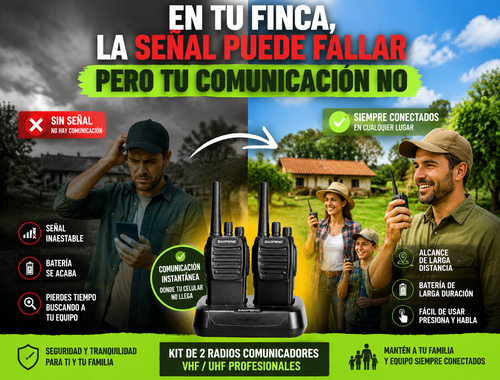 Kit de Radios Comunicadores Baofeng BF-888S (2 unidades)