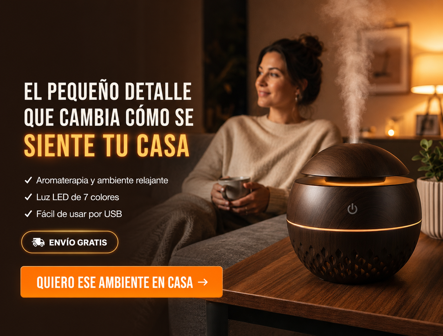 Serlium Humidificador Inteligente para Dormitorio