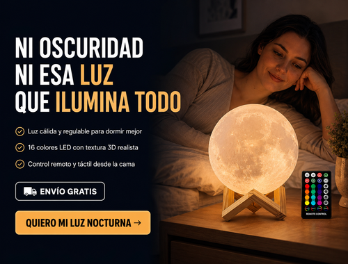 Lámpara de luna, luz nocturna LED de 16 colores 2