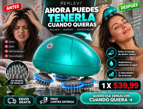 Masajeador Electrico Para El Cuero Cabe