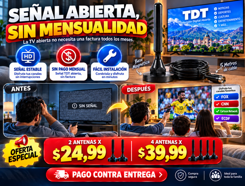 Antena Digital Hd De Tv