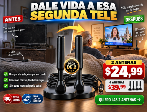 Antena Digital Hd De Tv 2