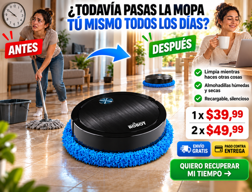Limpiador Inteligente con trapeador 2