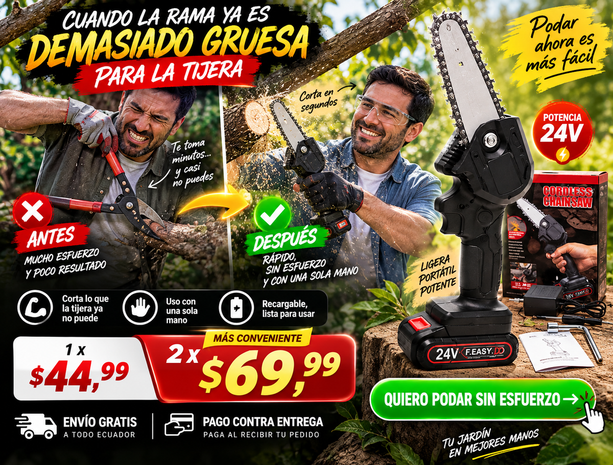 Motosierra Electrica 24v Portatil 1 Bate