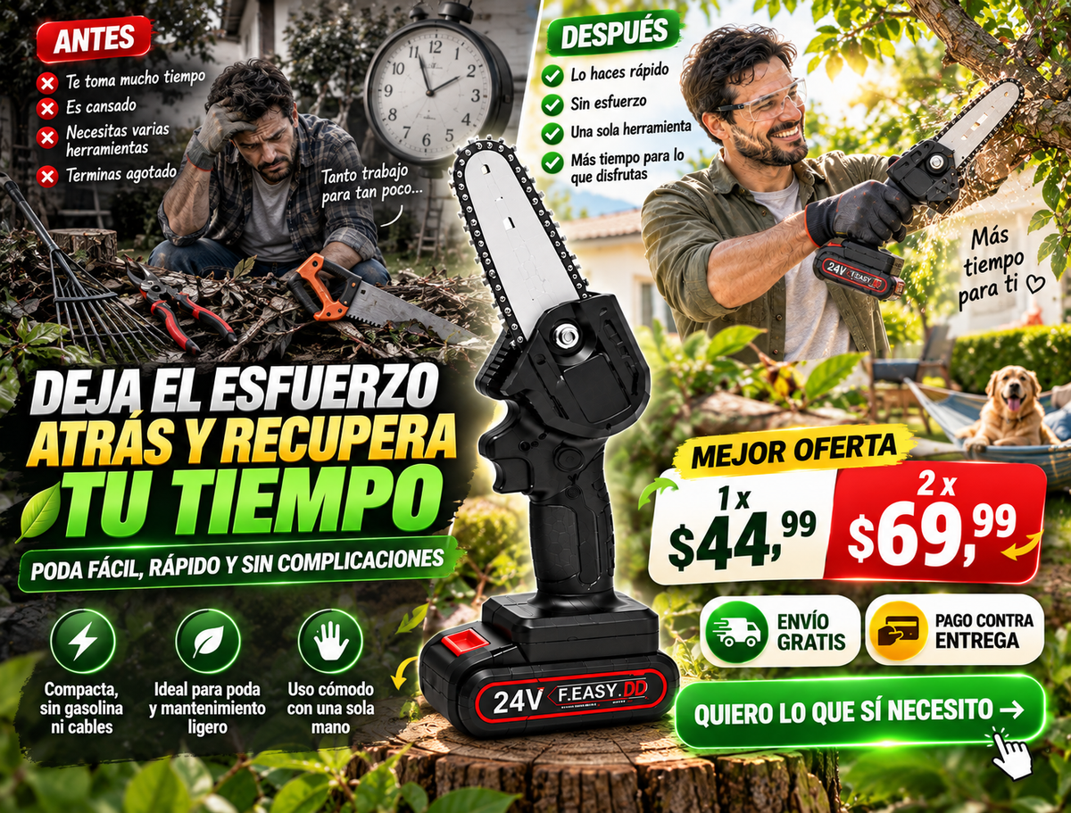 Motosierra Electrica 24v Portatil 1 Bate 3