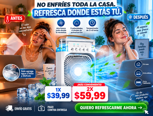 Mini Aire Acondicionado Portatil 3 En 1