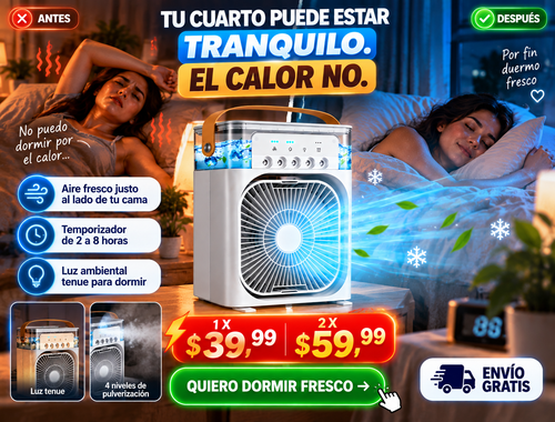 Mini Aire Acondicionado Portatil 3 En 1 2
