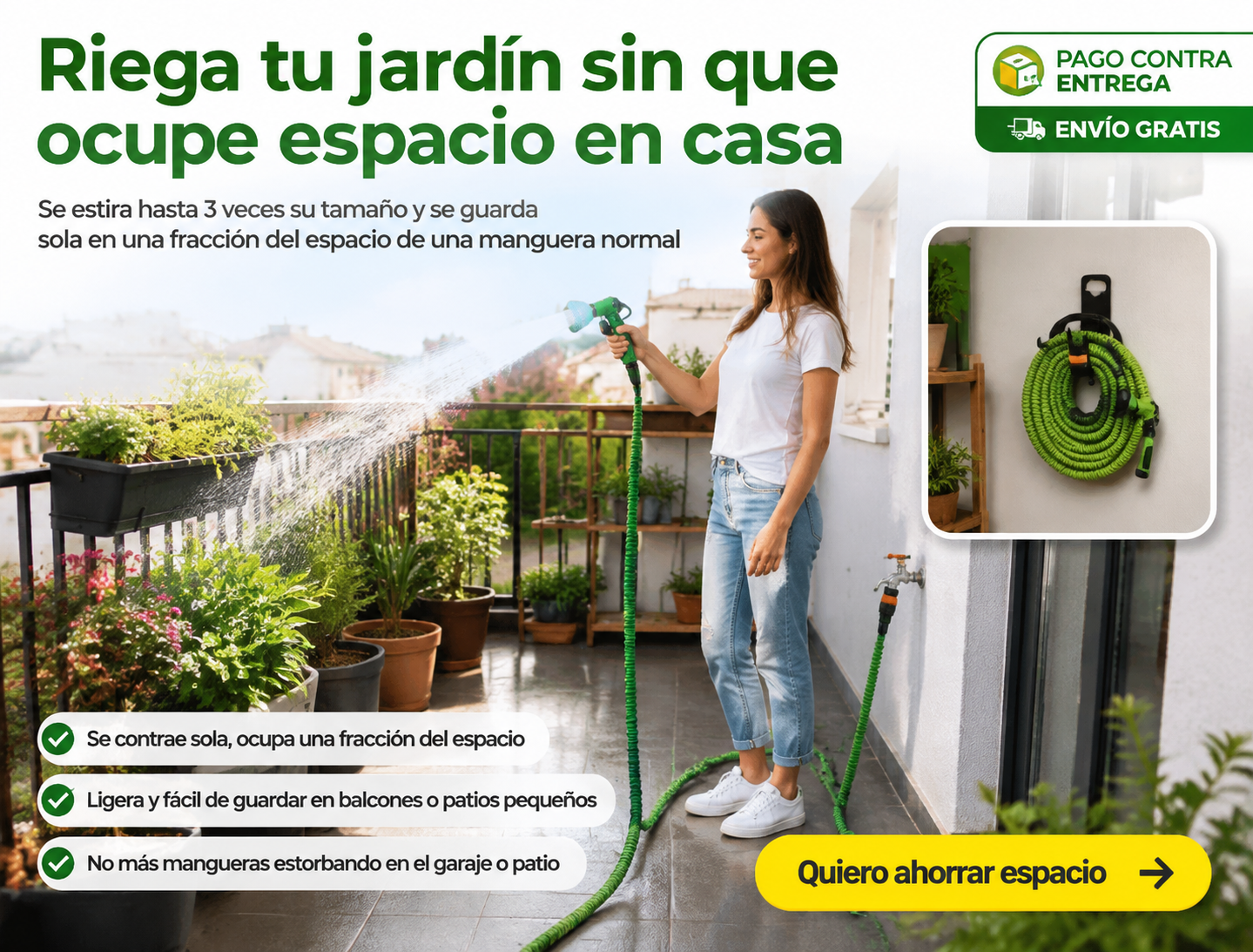 Manguera De Jardin Expandible