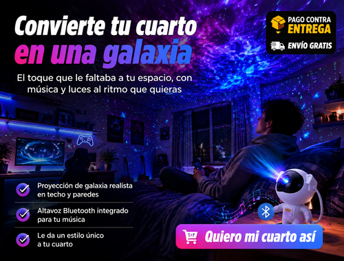 Proyector Astronauta Bluetooth Parlante