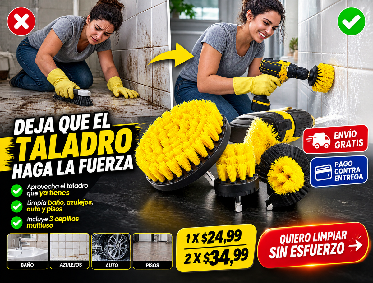 Juego De Cepillos De Limpieza De Taladro