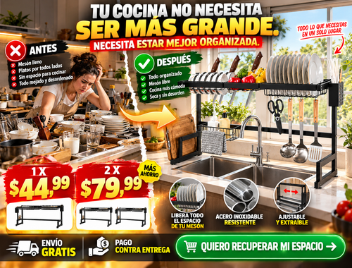 Platera De Cocina Con Dos Pozos