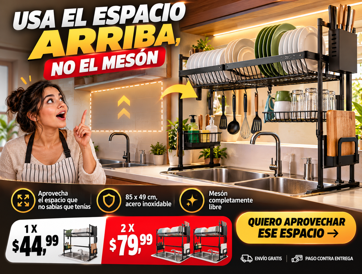 Platera De Cocina Con Dos Pozos 2