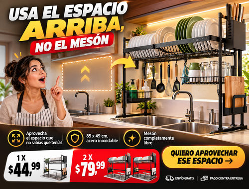 Platera De Cocina Con Dos Pozos 2