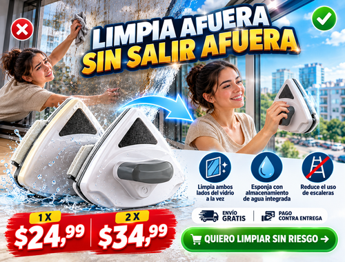 Limpia Vidrios Magnetico