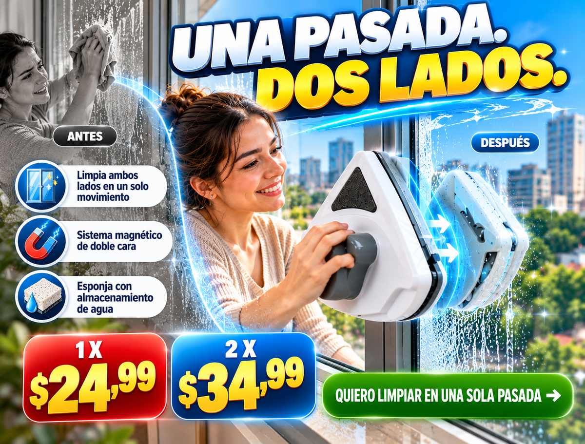 Limpia Vidrios Magnetico 2