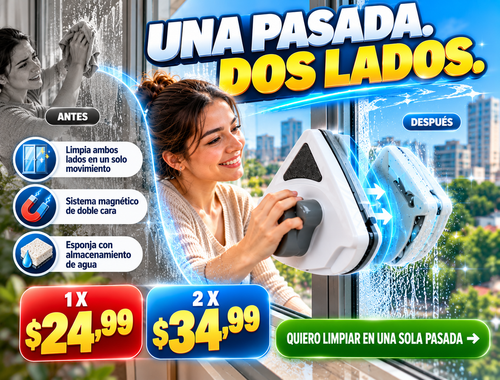 Limpia Vidrios Magnetico 2