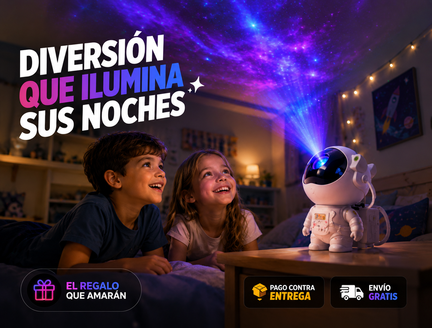 Proyector Astronauta Bluetooth Parlante 2