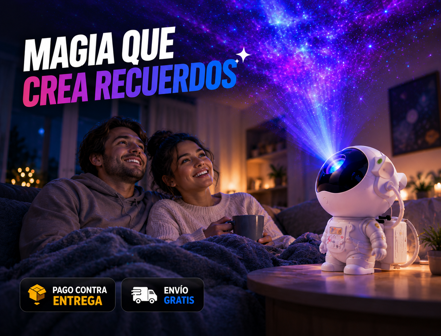 Proyector Astronauta Bluetooth Parlante 3