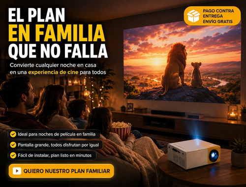 Proyector portátil multimedia con control remoto + Accesorios 3
