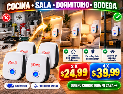 Repelente Ultrasonico Pest Caja Verde 3