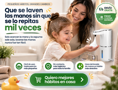 Paquete de 2 dispensadores automáticos de jabón espumoso 3