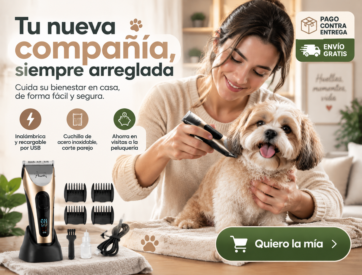 Maquina Cortadora De Pelo Para Mascotas