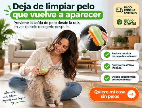 Cepillo de limpieza autolimpiante mascota