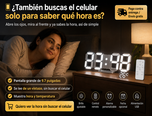 KOSUMOSU Reloj de pared digital LED 3D 2