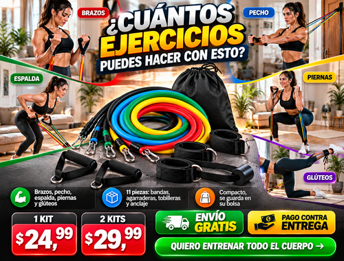 Set De Ligas Tubulares Bandas Resitencia 2