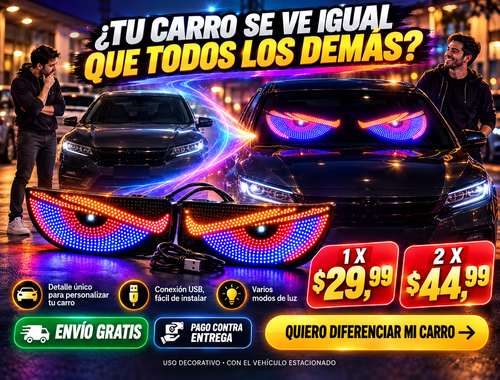 Ojos Malvados Led Para Carro