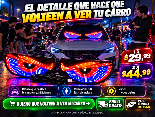 Ojos Malvados Led Para Carro 3