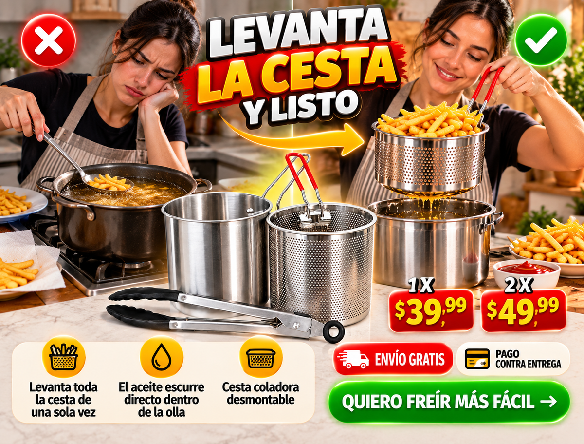 Set Mini Freidora Y Pinza 2