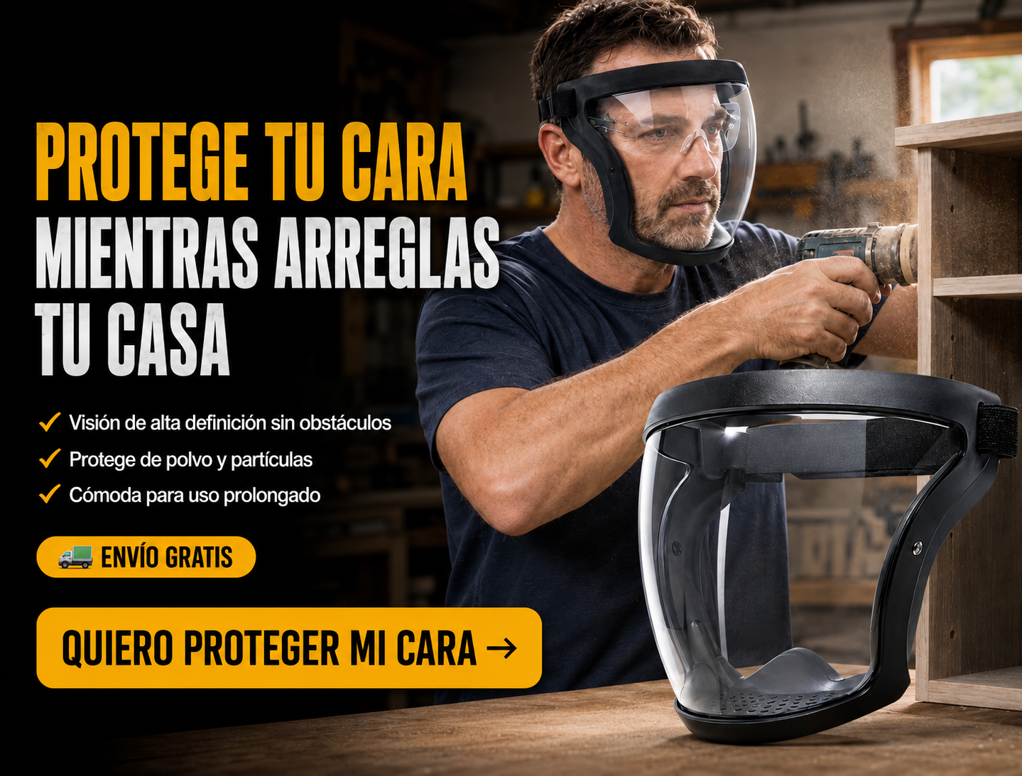 Genérico Pantalla Facial Completa