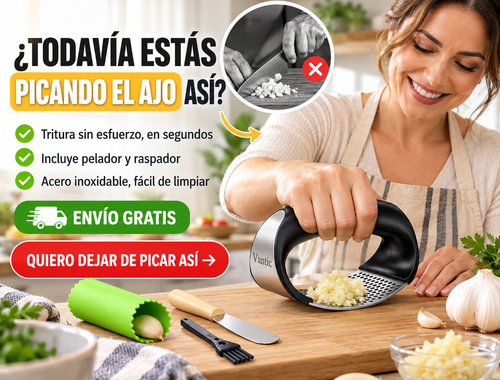 Vantic Prensa de Ajo Basculante - Trituradora de Ajo