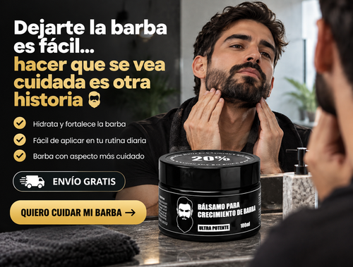 Balsamo para crecimiento de barba