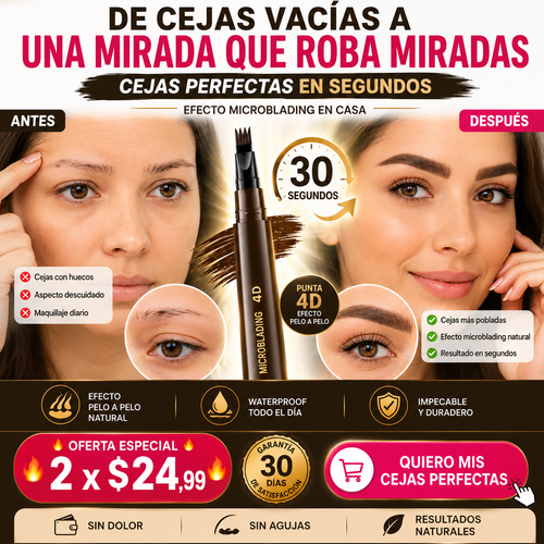 Lápiz de Cejas Microblading 4D