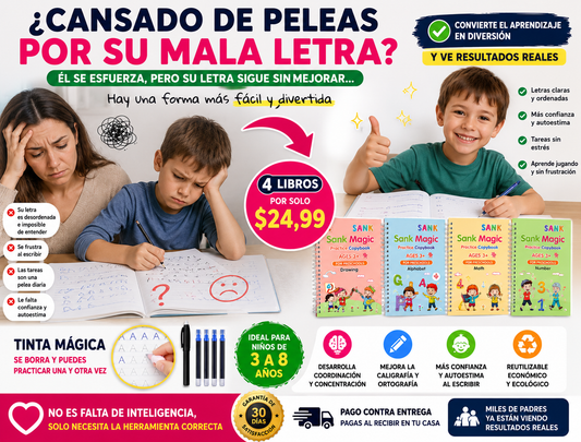 Cuaderno Mágico de Caligrafía